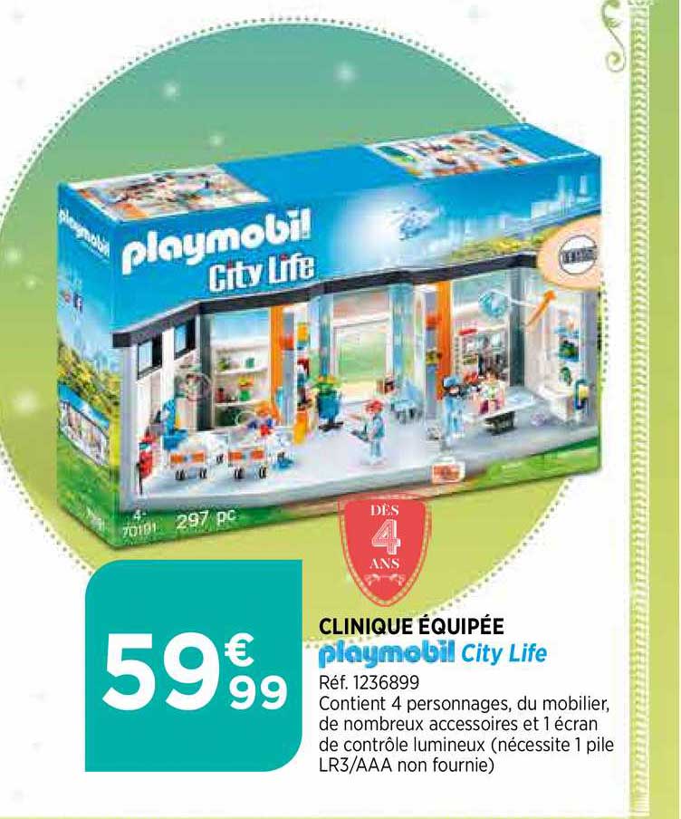 clinique équipée playmobil city life
