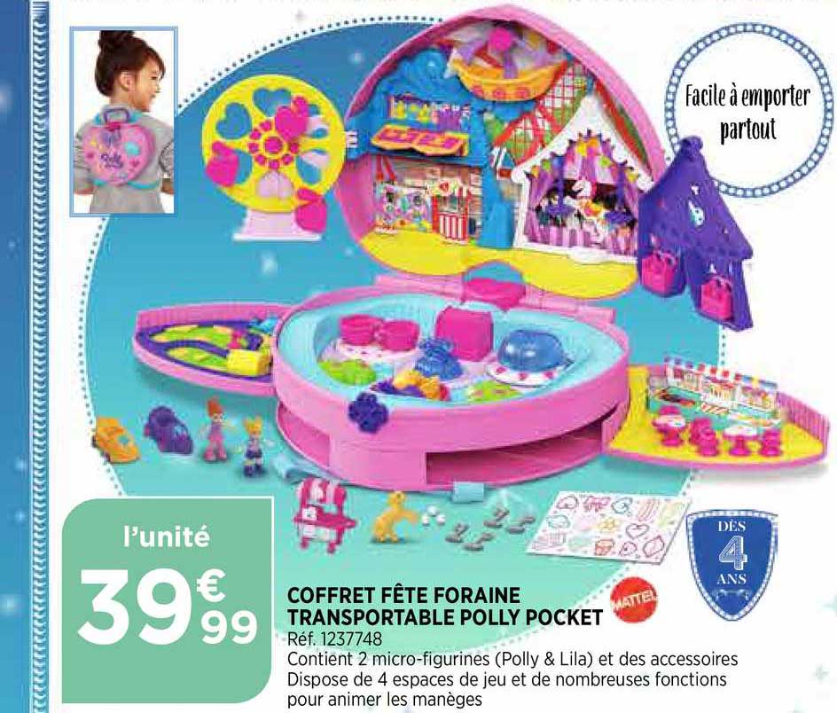 coffret fête foraine transportable polly pocket