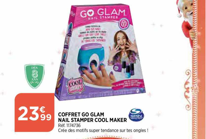 coffret go glam nail stamper cool maker