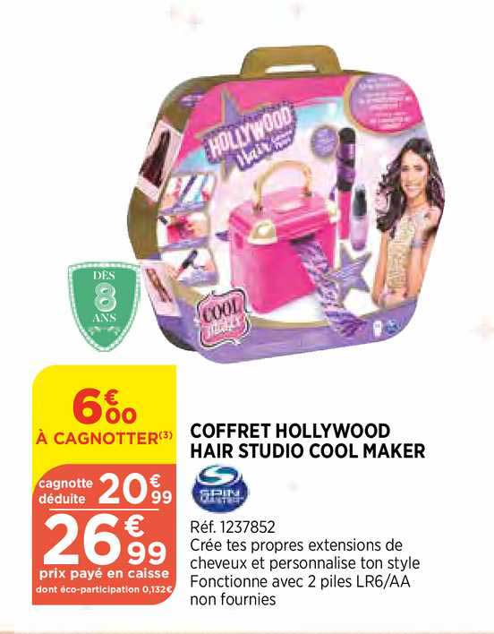 coffret hollywood hair studio cool maker