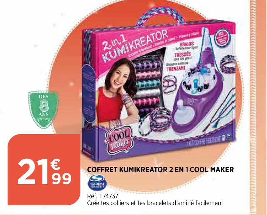 coffret kumikreator 2 en 1 cool maker