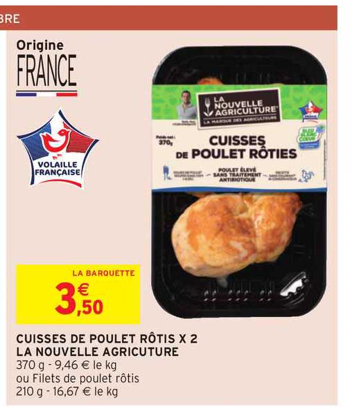 Cuisses De Poulet Rôtis X 2 La Nouvelle Agriculture