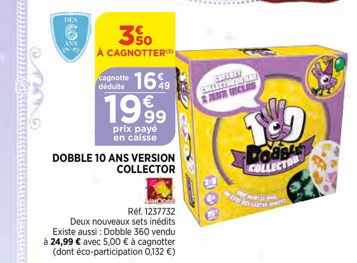 dobble 10 ans version collector