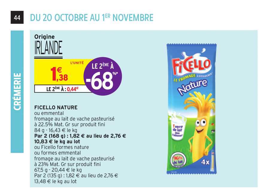 Ficello Nature Le 2ème à -68%