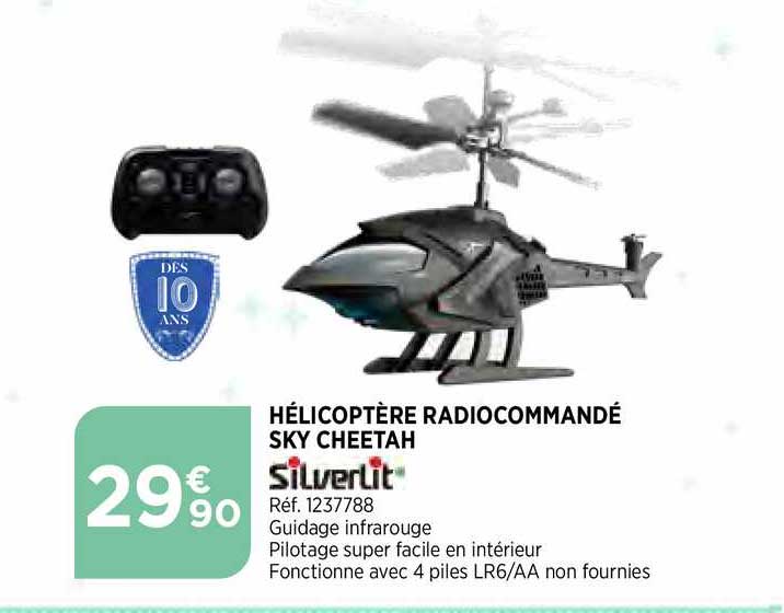 hélicoptère radiocommandé sky cheetah silverlit