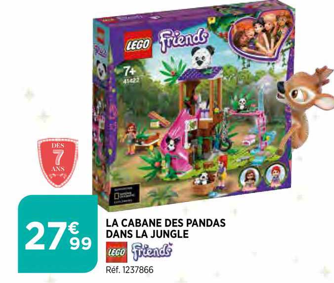 la cabane des pandas dans le jungle lego friends