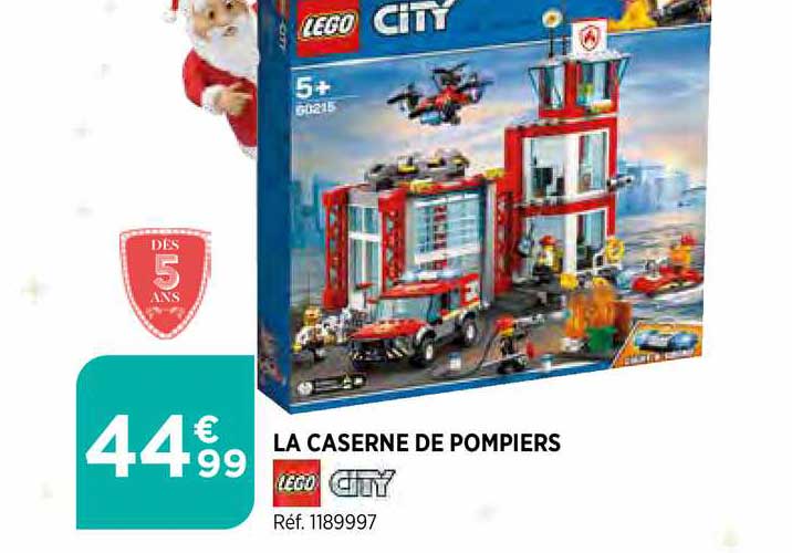 la caserne de pompiers lego city