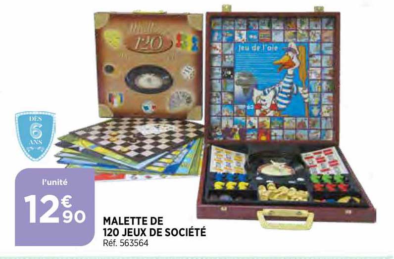 malette de 120 jeux de société