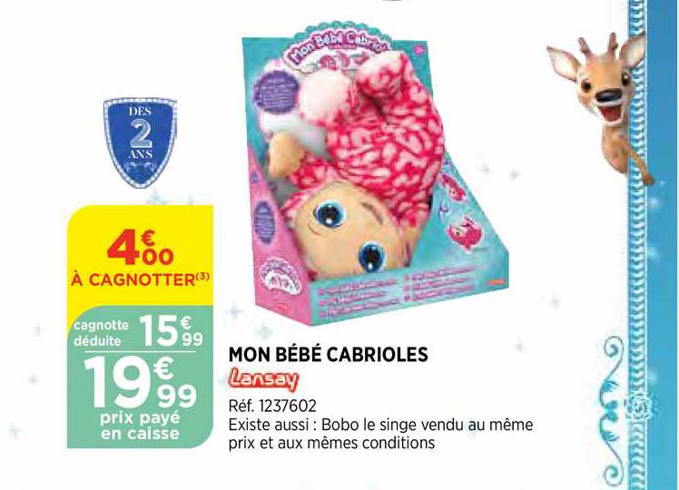 Mon Bébé Cabrioles Lansay