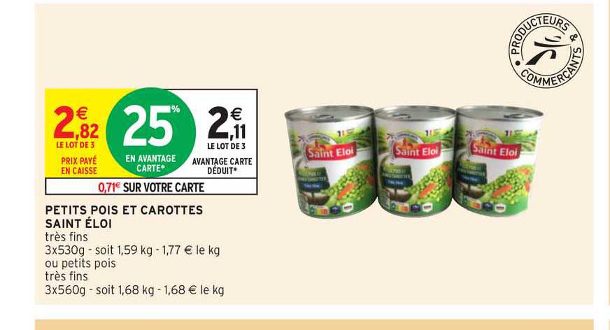 petits pois et carottes saint éloi