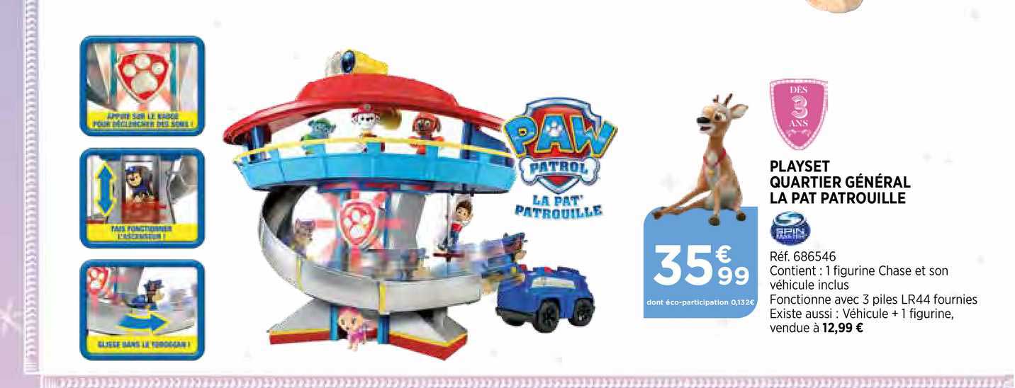 playset quartier général la pat patrouille