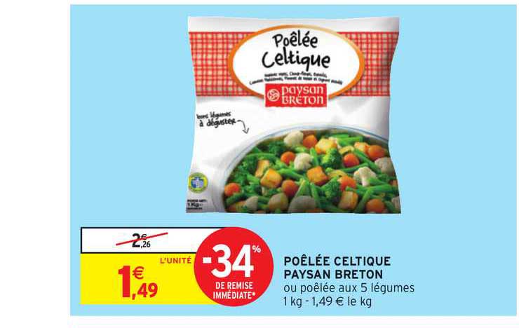 poêlé celtique paysan breton -34% remise immédiate