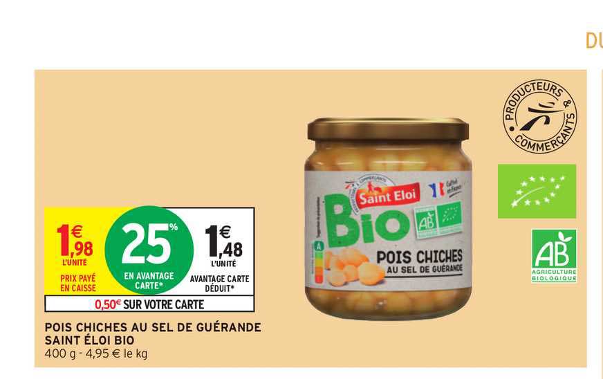 pois chiches au sel de guérande saint éloi bio