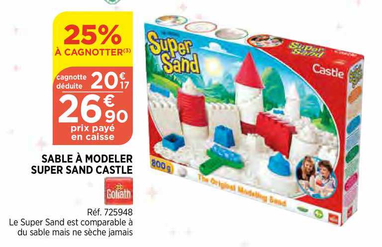 sable à modeler super sand castle goliath