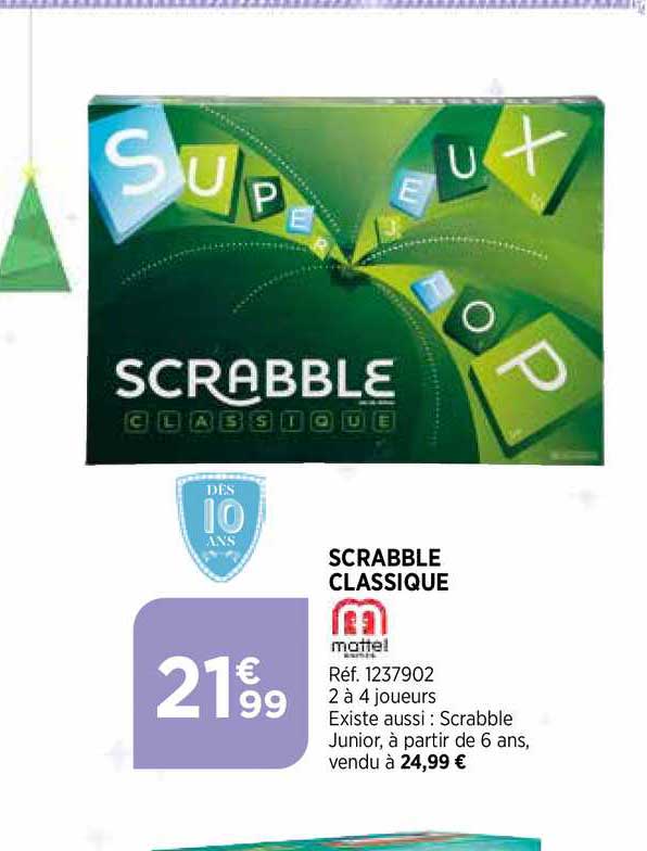 Scrabble Classique Mattel