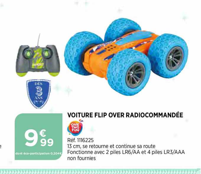 voiture flip over radiocommandée