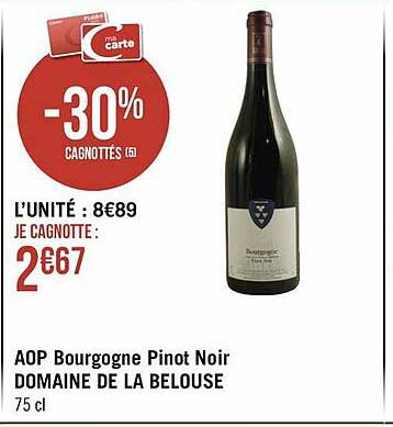 aop bourgogne pinot noir domaine de la belouse