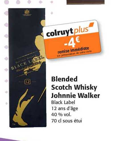 blended scotch whisky johnnie walker