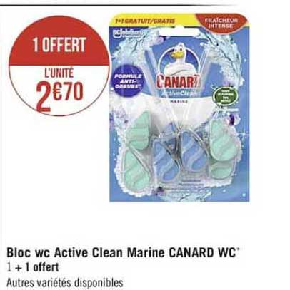 Bloc Wc Active Clean Marine Canard Wc