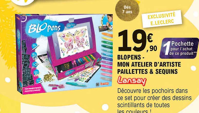 blopens - mon atelier d'artiste paillettes & sequins lansay