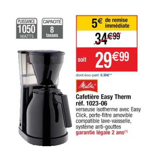 cafetière easy therm réf. 1023-06