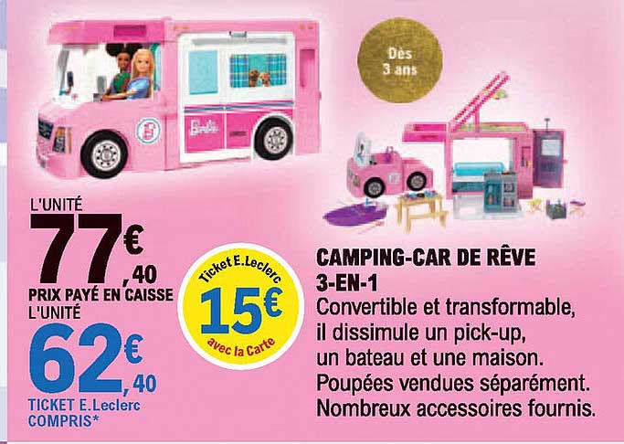camping-car de rêve 3-en-1