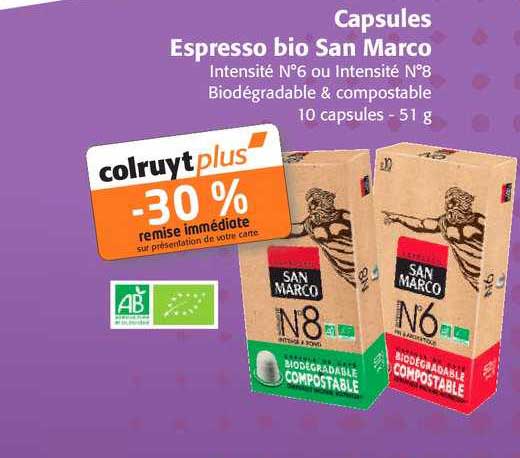 capsules espresso bio san marco