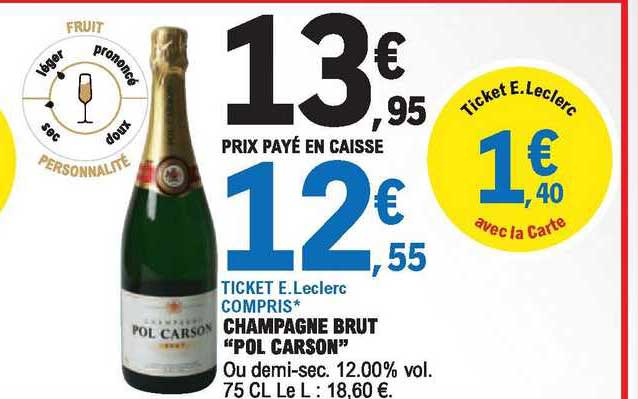 champagne brut "pol carson"