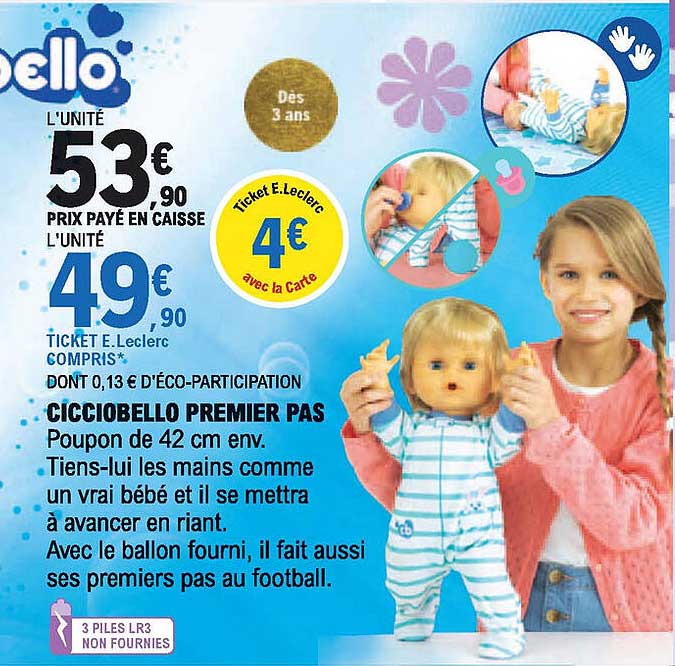 cicciobello premier pas