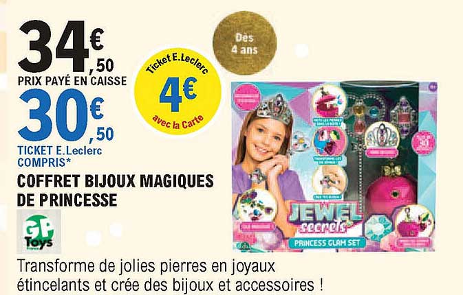 coffret bijoux magiques de princesse