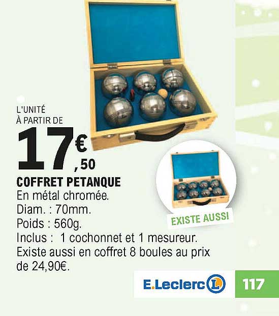 coffret pétanque