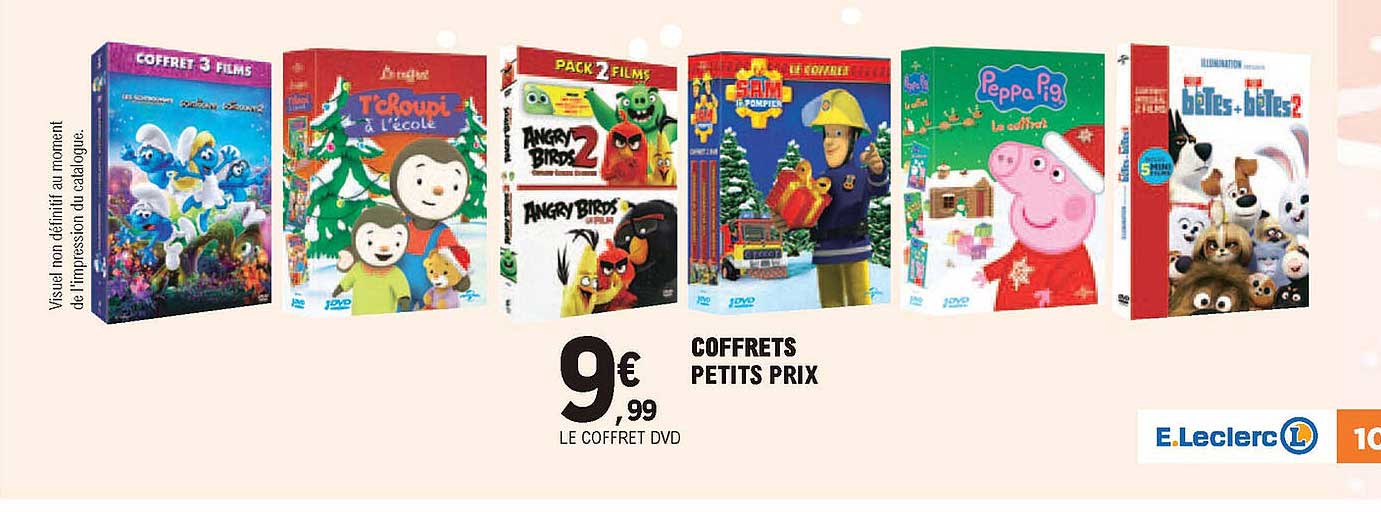 coffrets petits prix