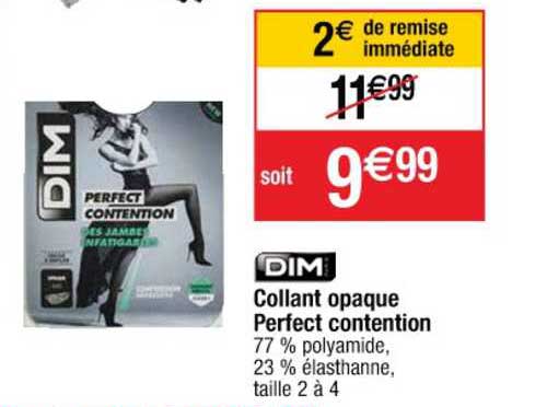 collant opaque perfect contention dim