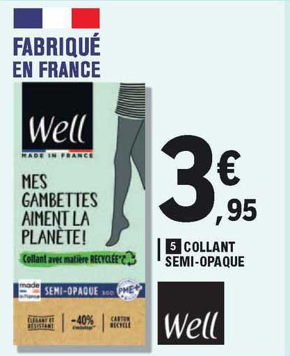 collant semi-opaque well