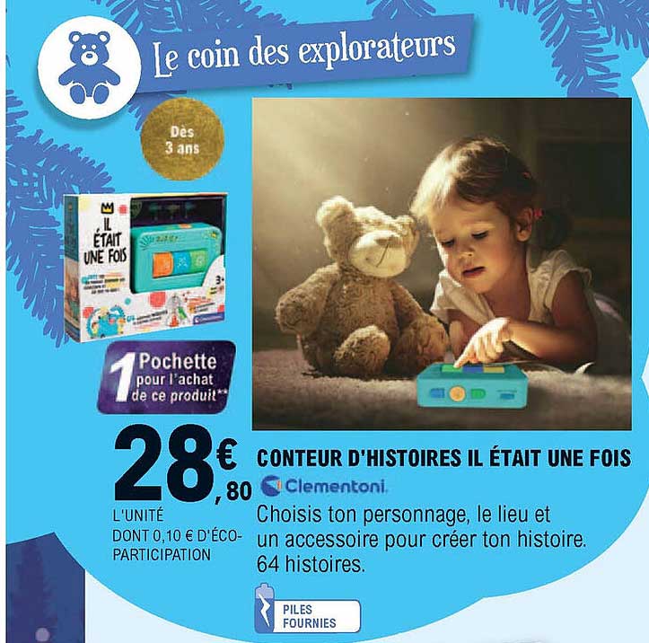 conteur d'histoires il était une fois clementoni