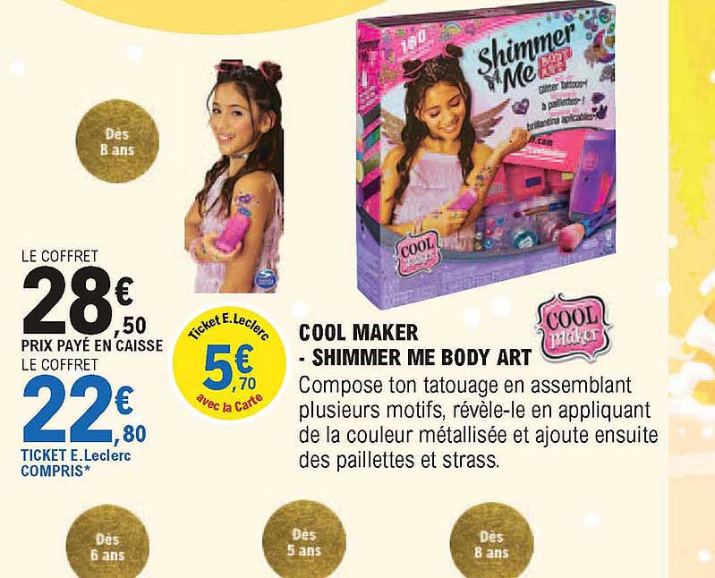cool maker - shimmer me body art