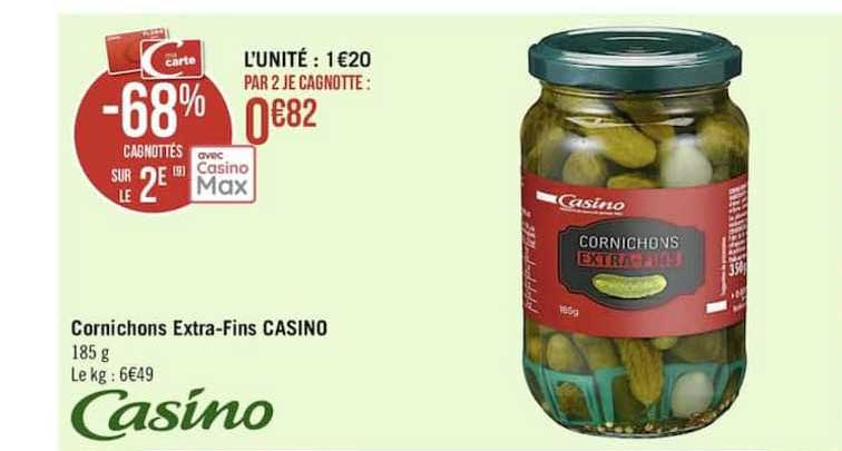 cornichons extra-fins casino