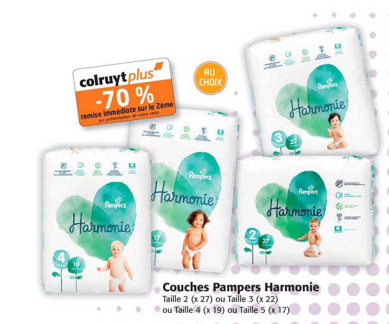 Couches Pampers Harmonie