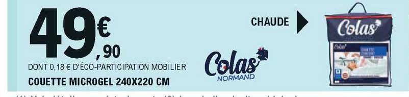 Couette Microgel 240 X 220 Cm Colas