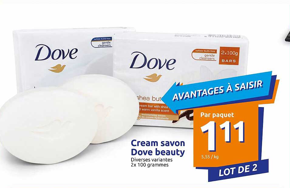 cream savon dove beauty