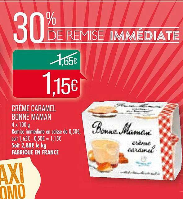 crème caramel bonne maman