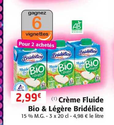 Crème Fluide Bio & Légère Bridélice
