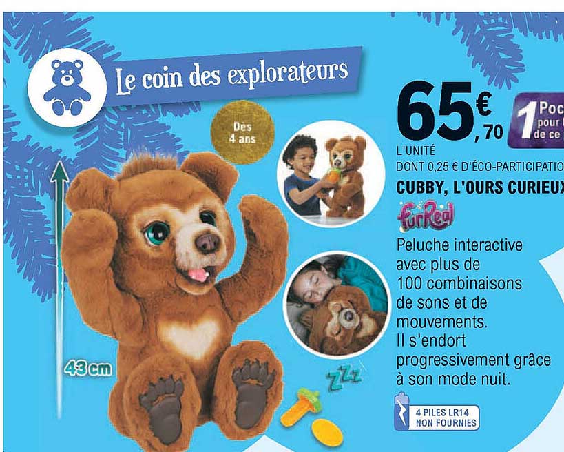 cubby, l'ours curieux furReal