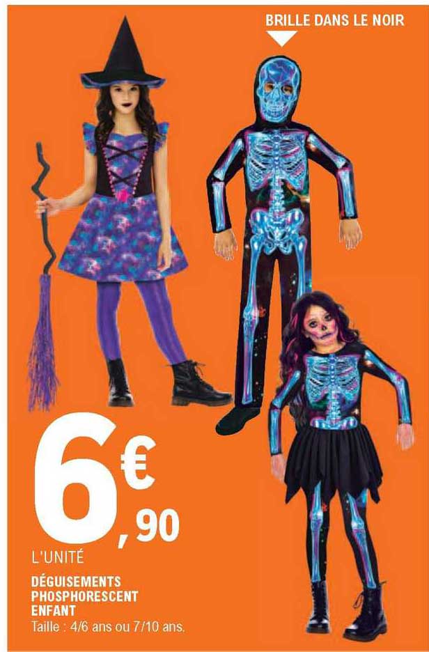 déguisements phosphorescent enfant