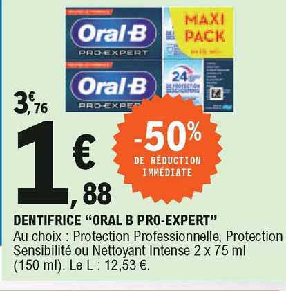 dentifrice "oral b pro-expert"