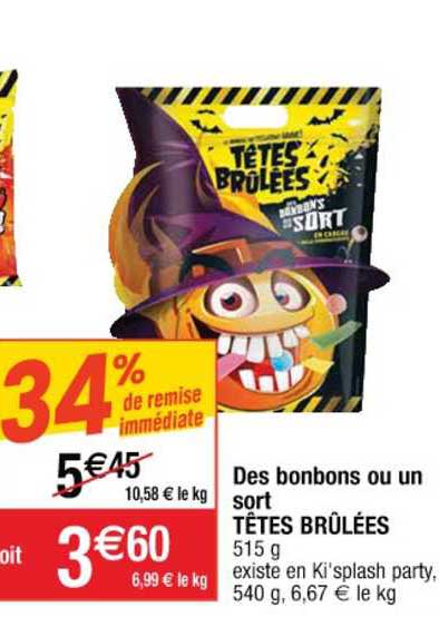 des bonbons ou un sort têtes brûlées