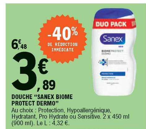 douche "sanex biome protect dermo"