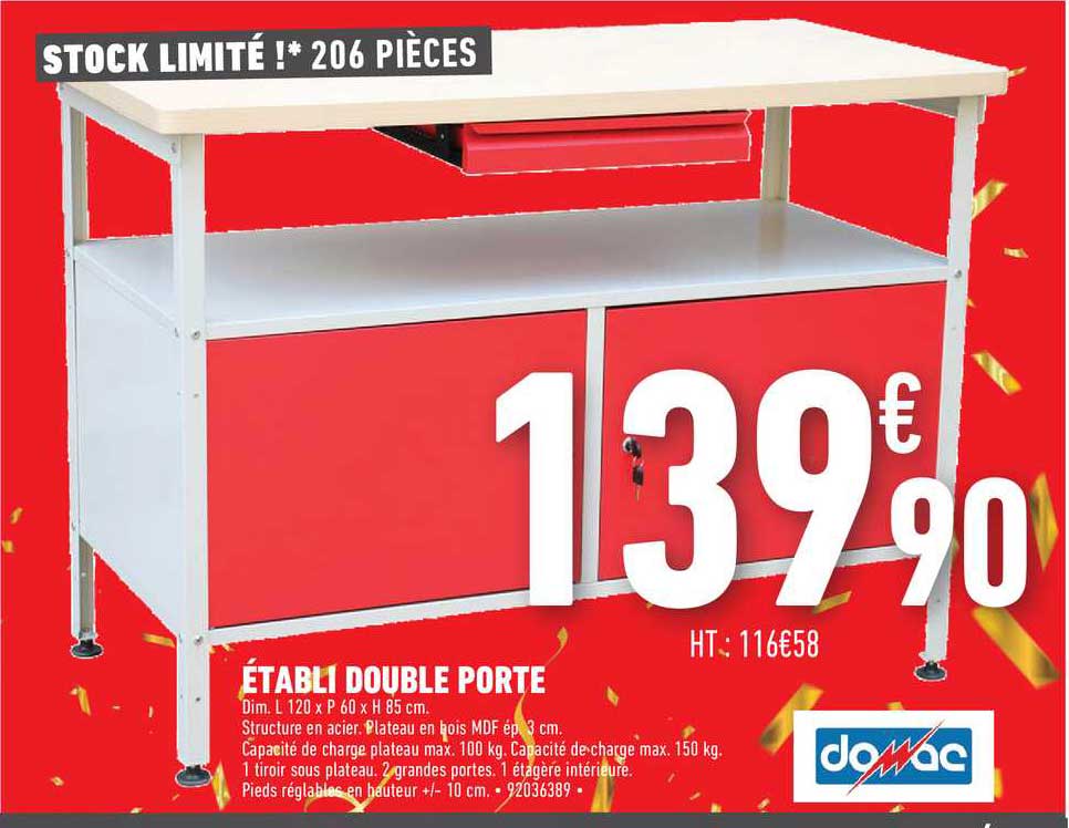 établi Double Porte