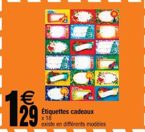 étiquettes Cadeaux