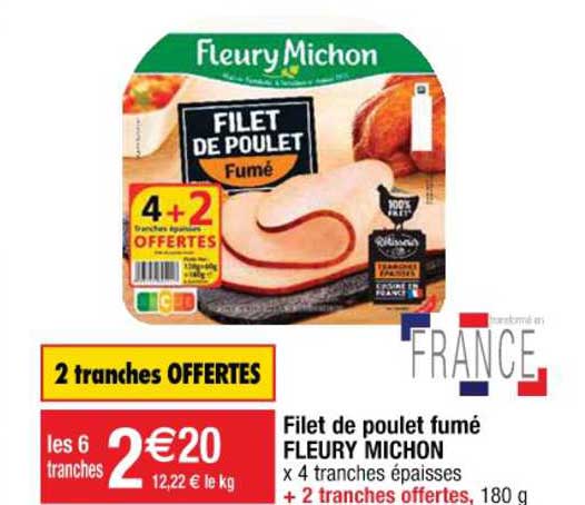 filet de poulet fumé fleury michon